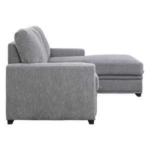 Tolani 2-Piece Sectional with Pull-out Bed and Right Chaise with Hidden Storage