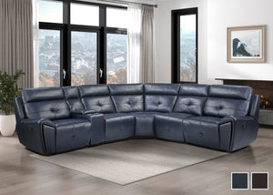 Veilleux 6-Piece Modular Reclining Sectional Sofa