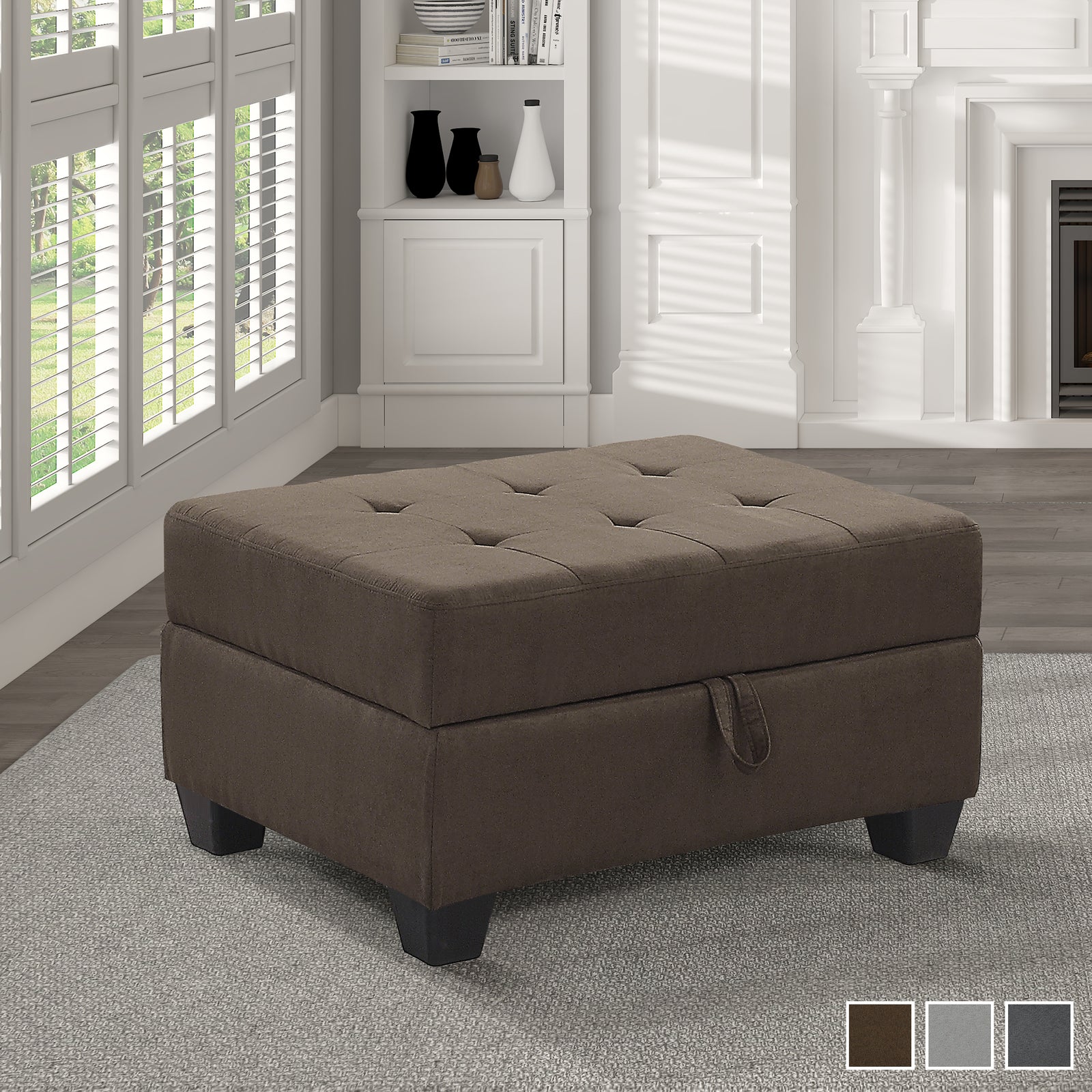 Fresno Storage Ottoman