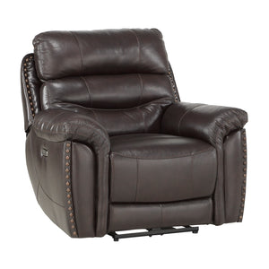 Moreau Leather Power Reclining Chair with Power Headrest