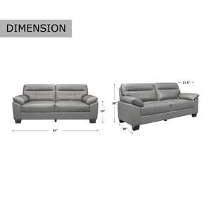 Brun Leather Sofa