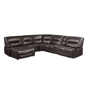 Geoffrey 6-Piece Power Reclining Sectional with Left Chaise