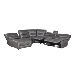 Geoffrey 6-Piece Power Reclining Sectional with Left Chaise