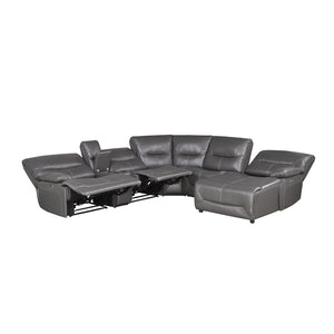 Geoffrey 6-Piece Power Reclining Sectional with Right Chaise