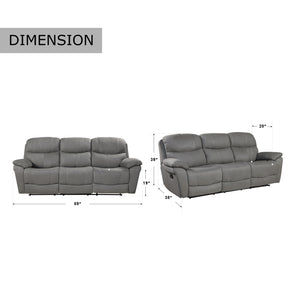 Mono Double Reclining Sofa