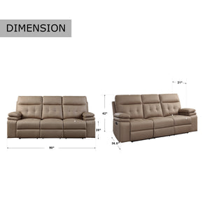Dalal Double Reclining Sofa
