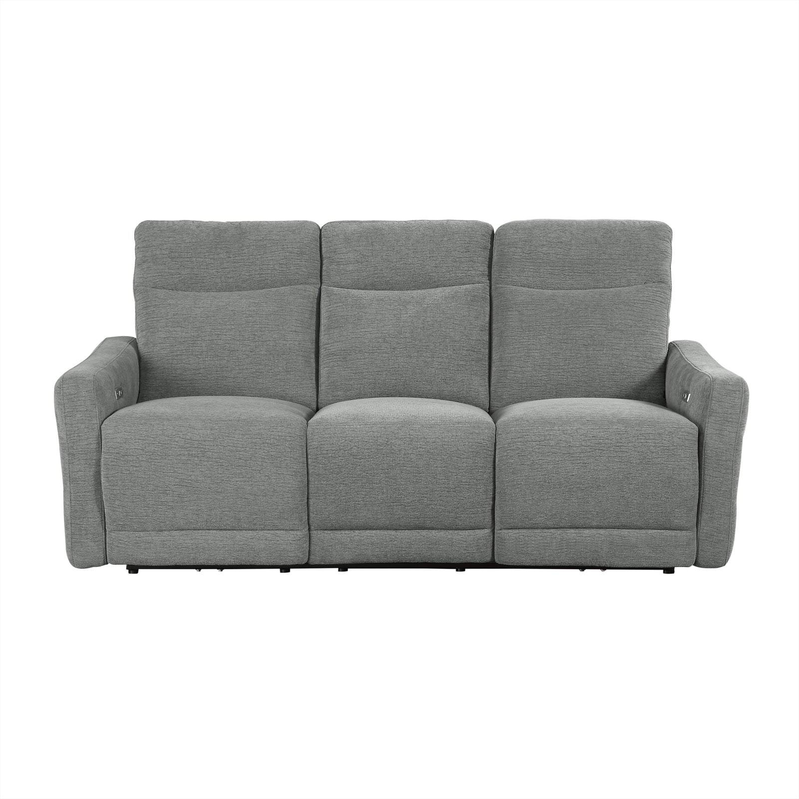 Rowe Power Double Lay Flat Reclining Sofa with Power Headrests and USB Ports