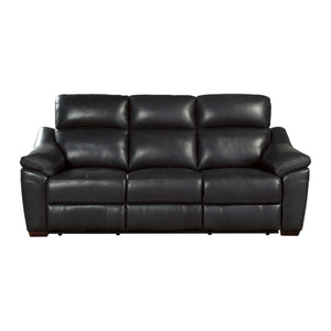 Larue Leather Power Double Reclining Sofa with USB Ports