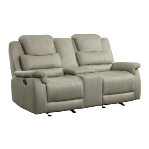 Rosnay Double Glider Reclining Love Seat with Center Console
