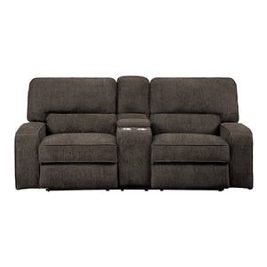 Eymard Double Reclining Love Seat with Center Console