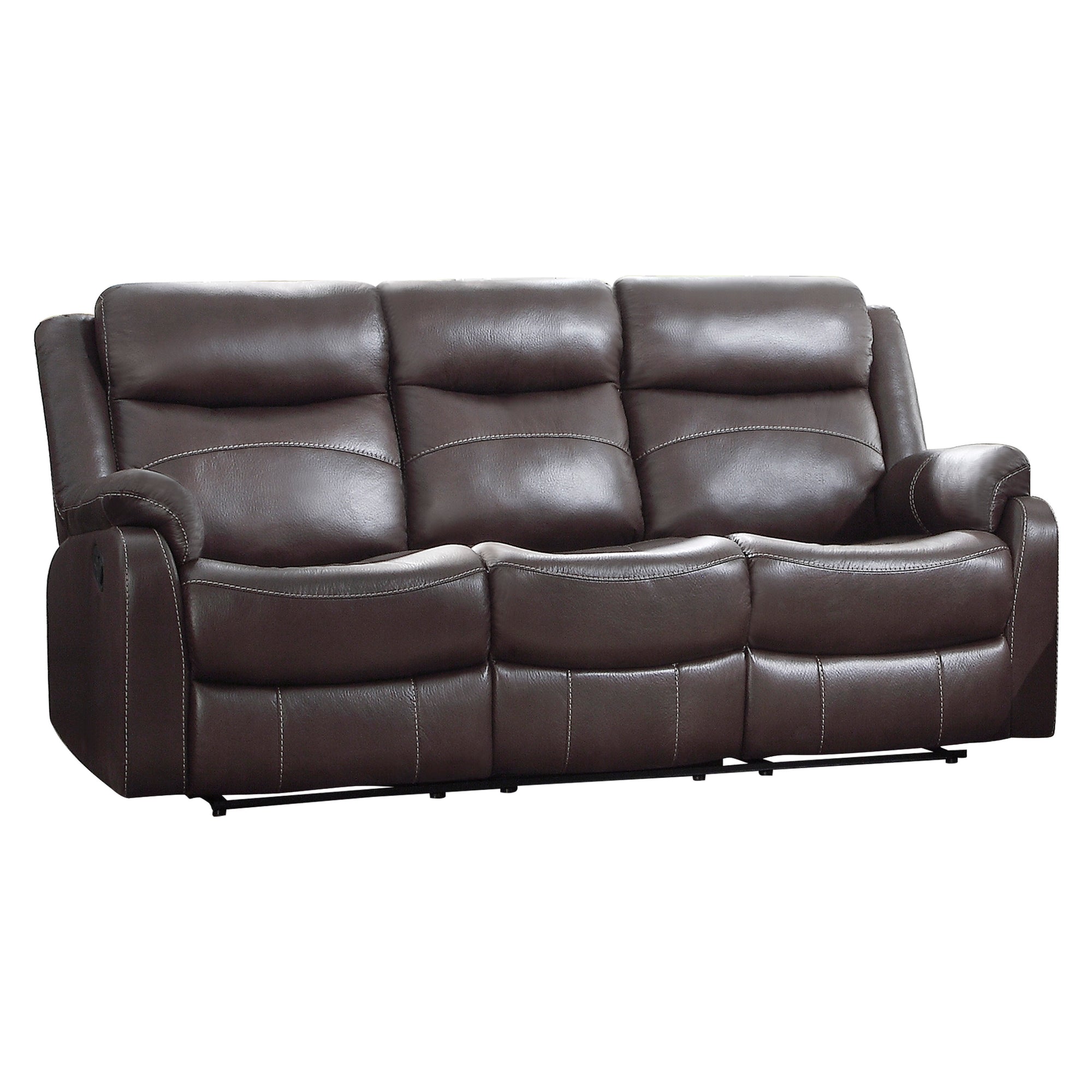 Soho Double Lay Flat Reclining Sofa with Center Drop-Down Cup Holders