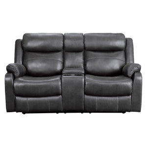 Soho Double Lay Flat Reclining Love Seat with Center Console