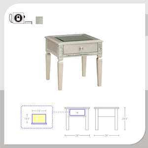 Abene 1-Drawer End Table