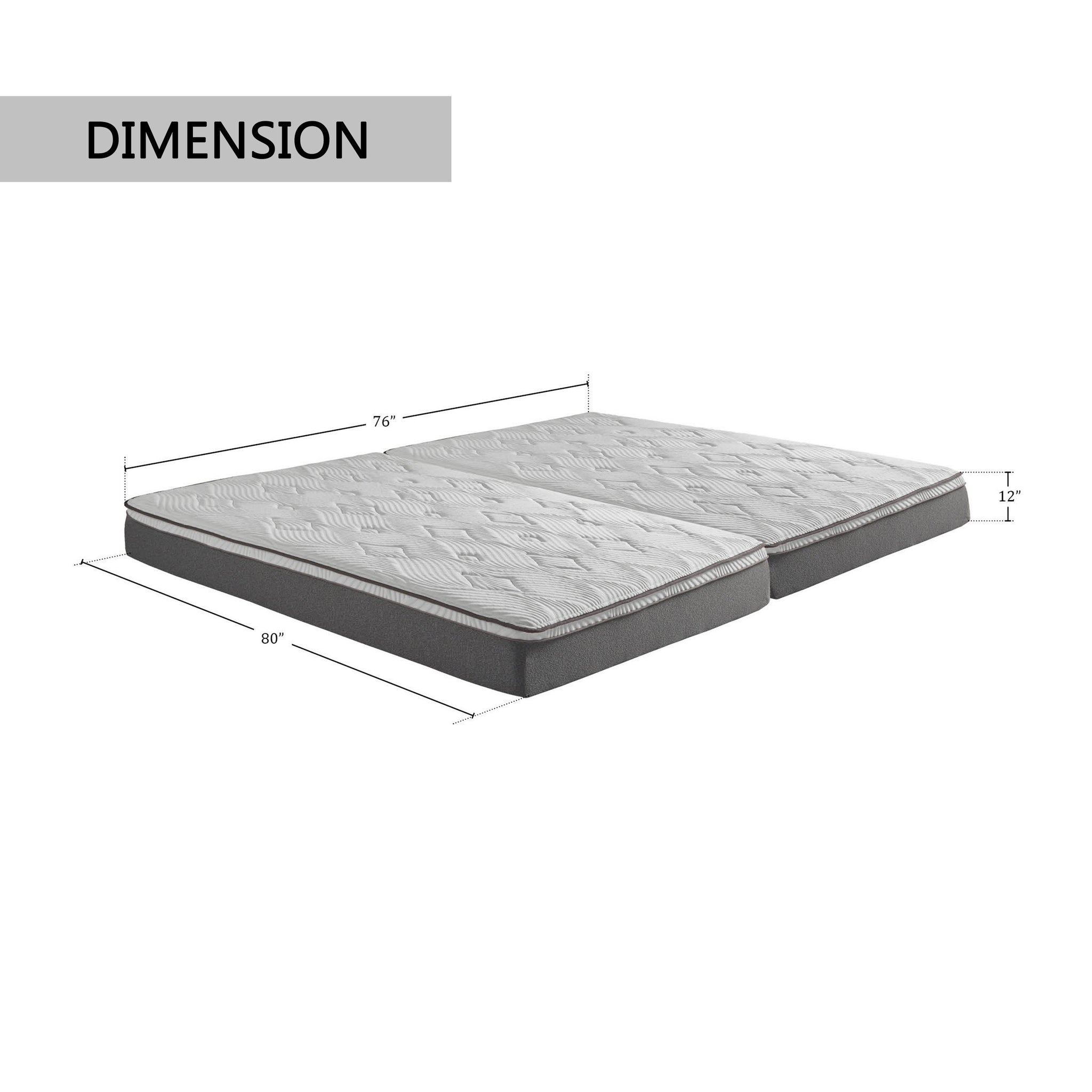 12 Gel Memory Foam Mattress In A Box King Size, Firm, Adjustable Bed Frame  Compatible, 1 - Metro Market