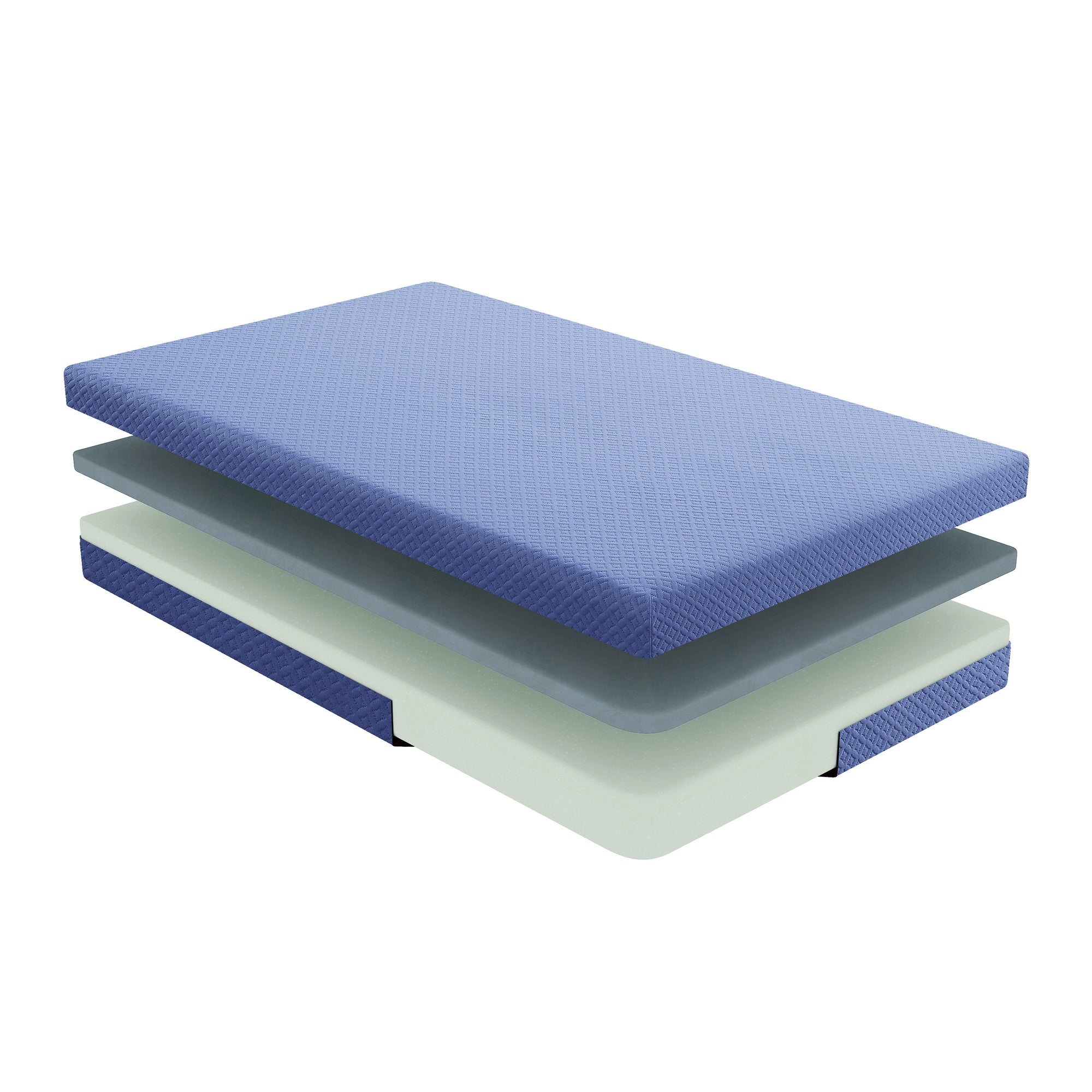 Lay 7-Inch Gel-Infused Memory Foam Mattress Blue