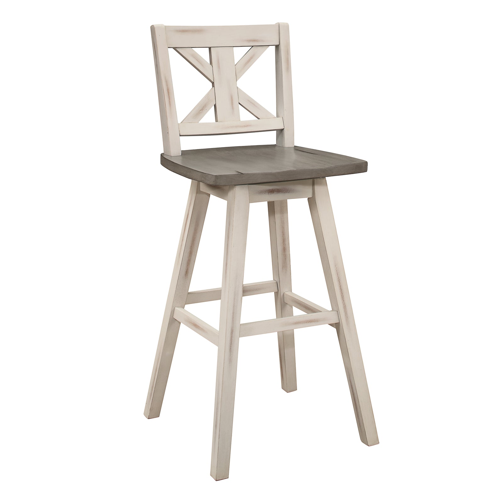 Roux Swivel Pub Height Barstool (Set of 2)