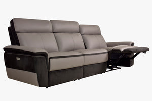 Barberton Leather Power Double Reclining Sofa