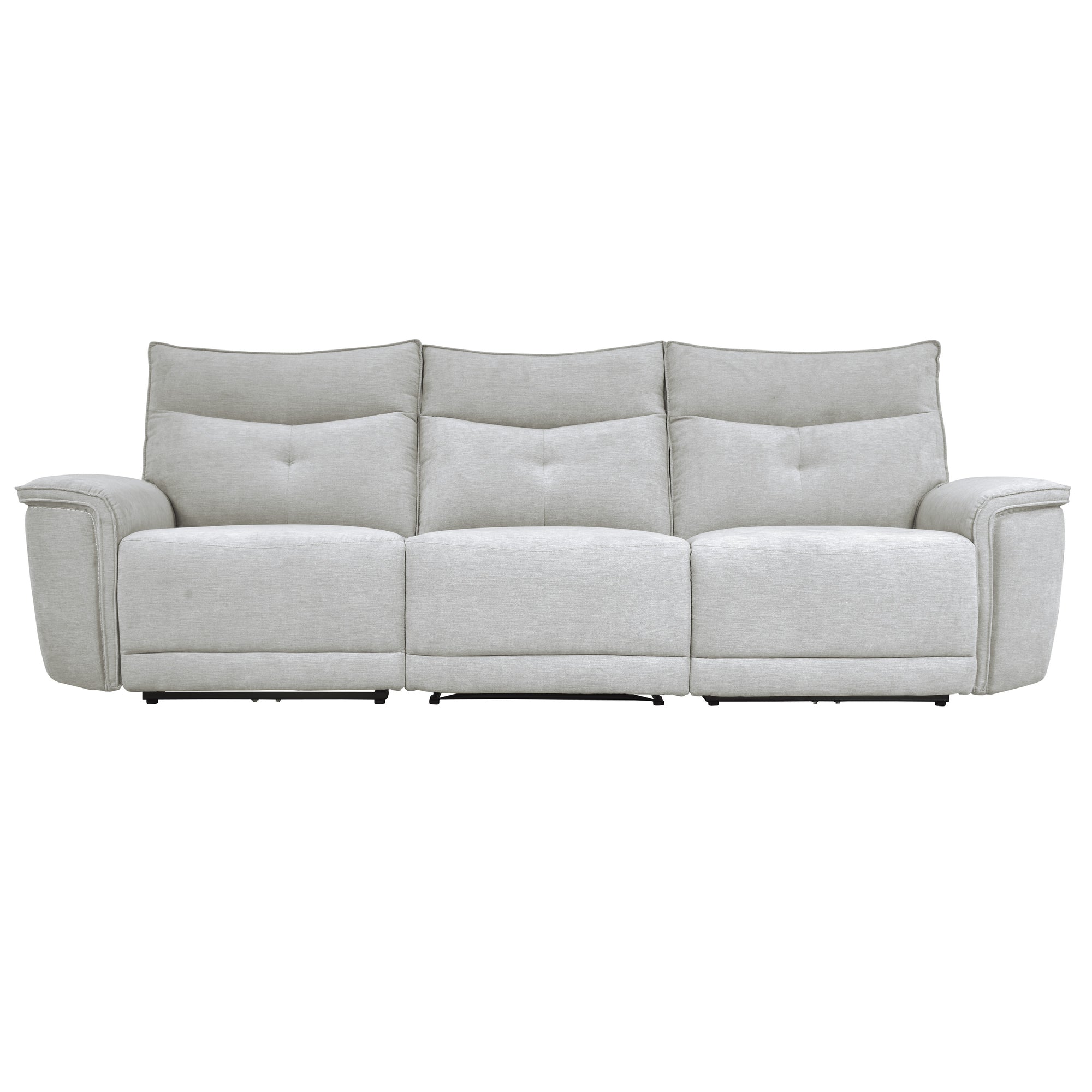 Avenue Power Double Reclining Sofa with Power Headrests