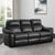 Larue Leather Power Double Reclining Sofa with USB Ports