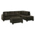 Bossa Reversible Sofa Chaise with Ottoman