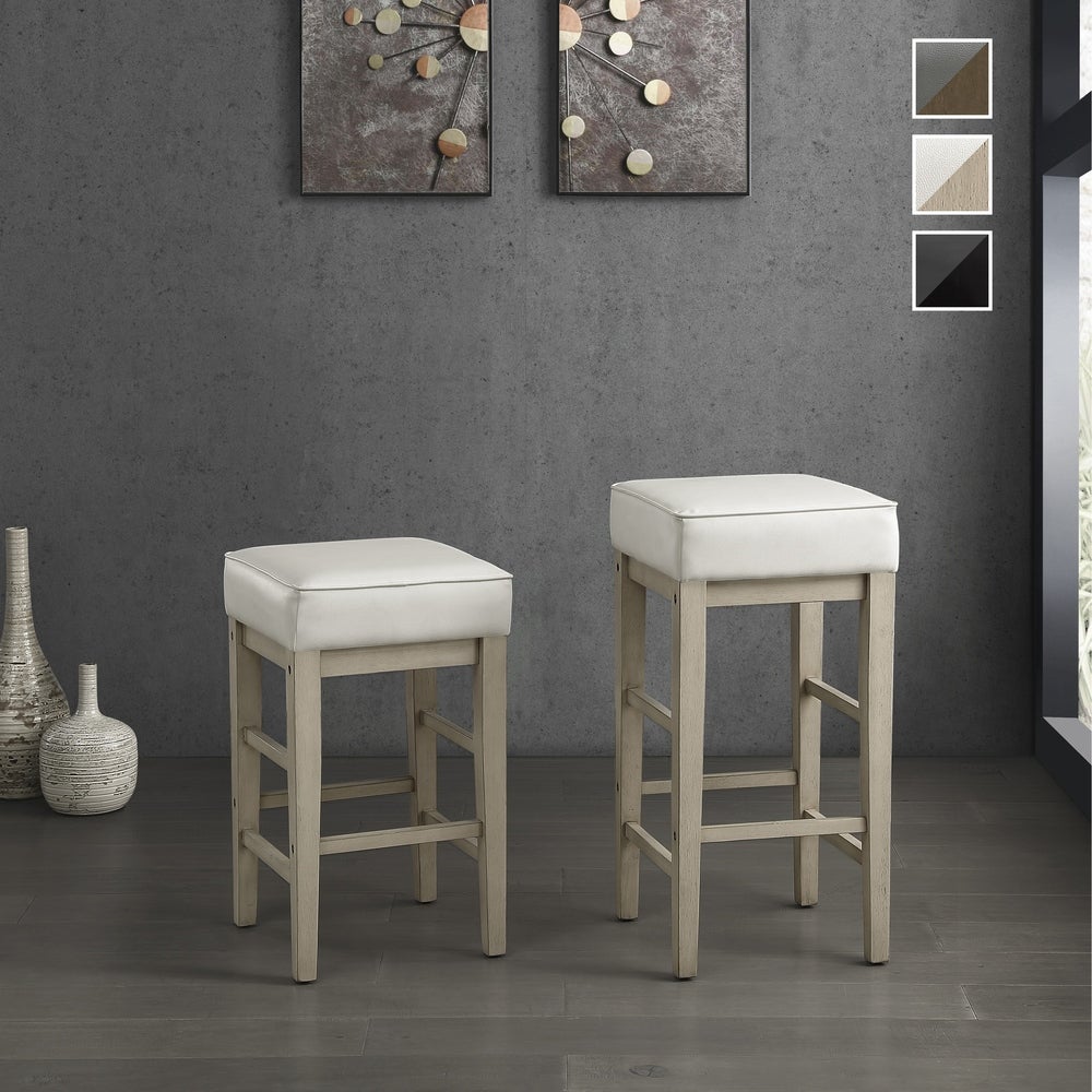 Hebron Square Stool (Set of 2)