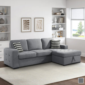 Savion 2-Piece Sofa Chaise with Storage
