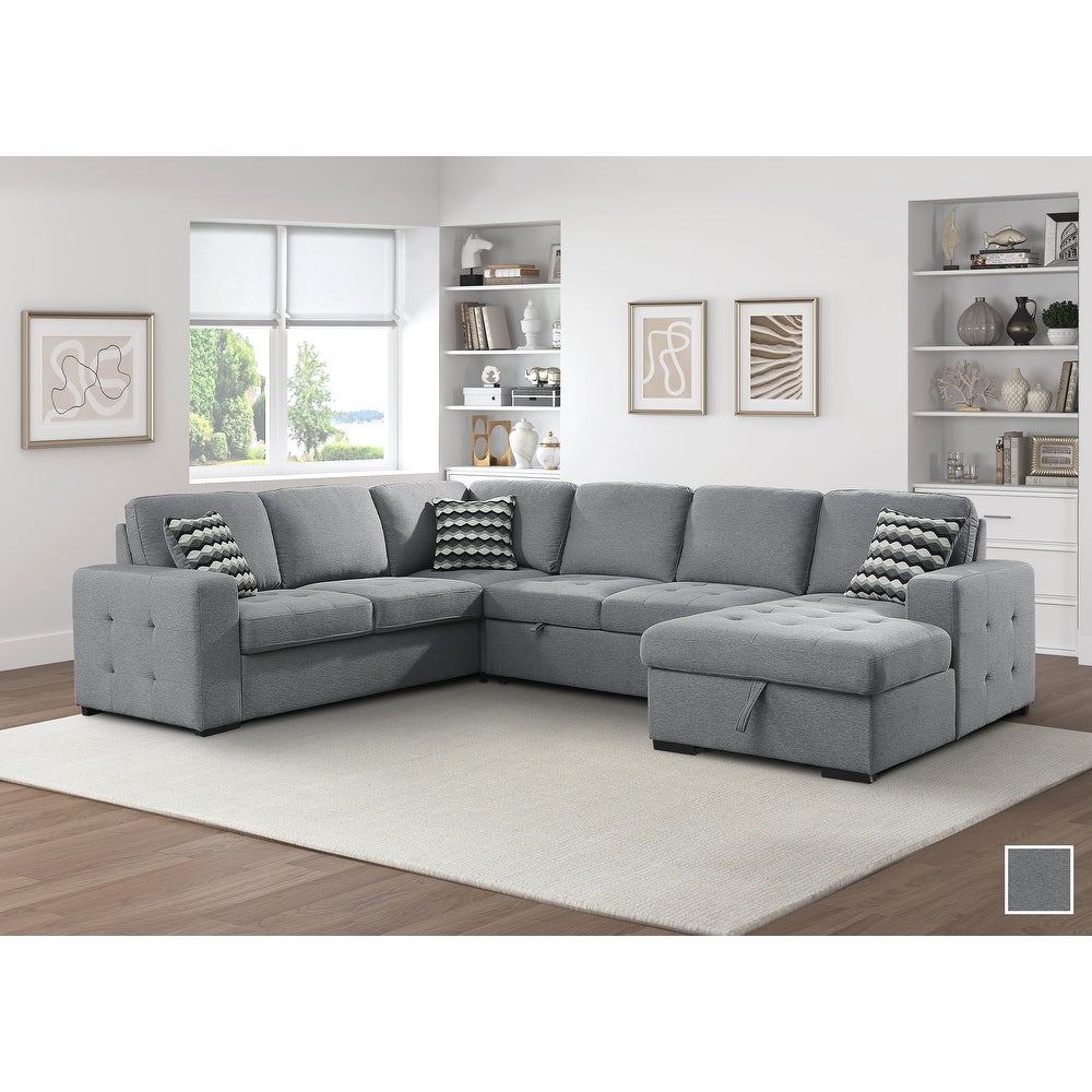 Savion 4 Piece Sectional Sofa With Pull
