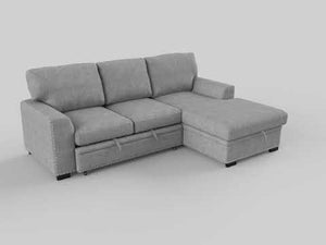 Tolani 2-Piece Sectional with Pull-out Bed and Right Chaise with Hidden Storage