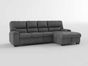 Apollo Sectional Sofa with Pull-Out Bed and Right Chaise