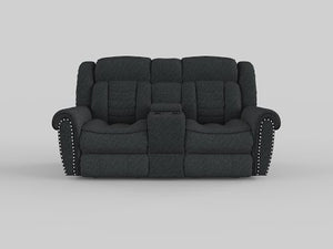 Neleh Double Reclining Love Seat with Center Console