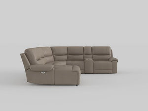 Quill 6-Piece Modular Power Reclining Sectional with Left Chaise